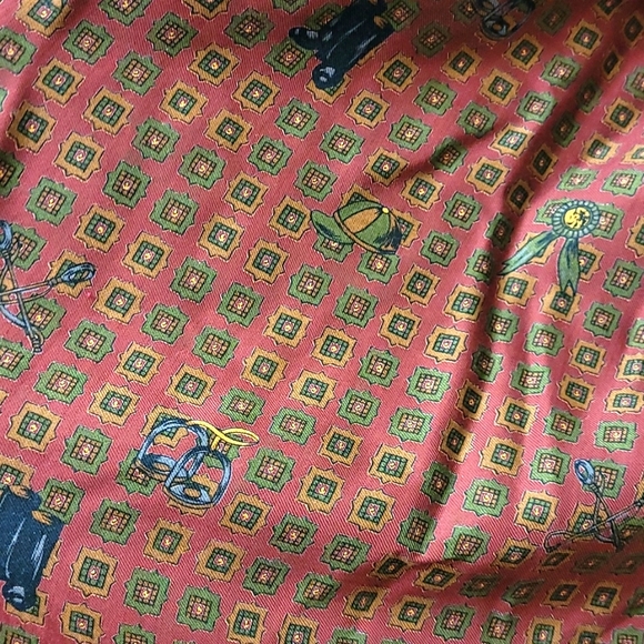 Vintage Herman Geist Equestrian Horse Theme Rayon Skirt Size 14 - Picture 5 of 14